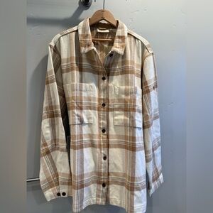 Fjallraven Women’s Beige Plaid Jacket Size XL